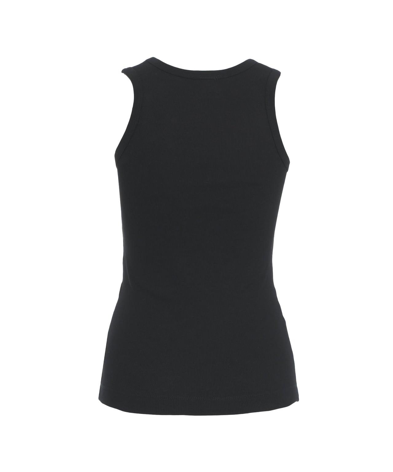 Ribbed top with logo detail Product Image