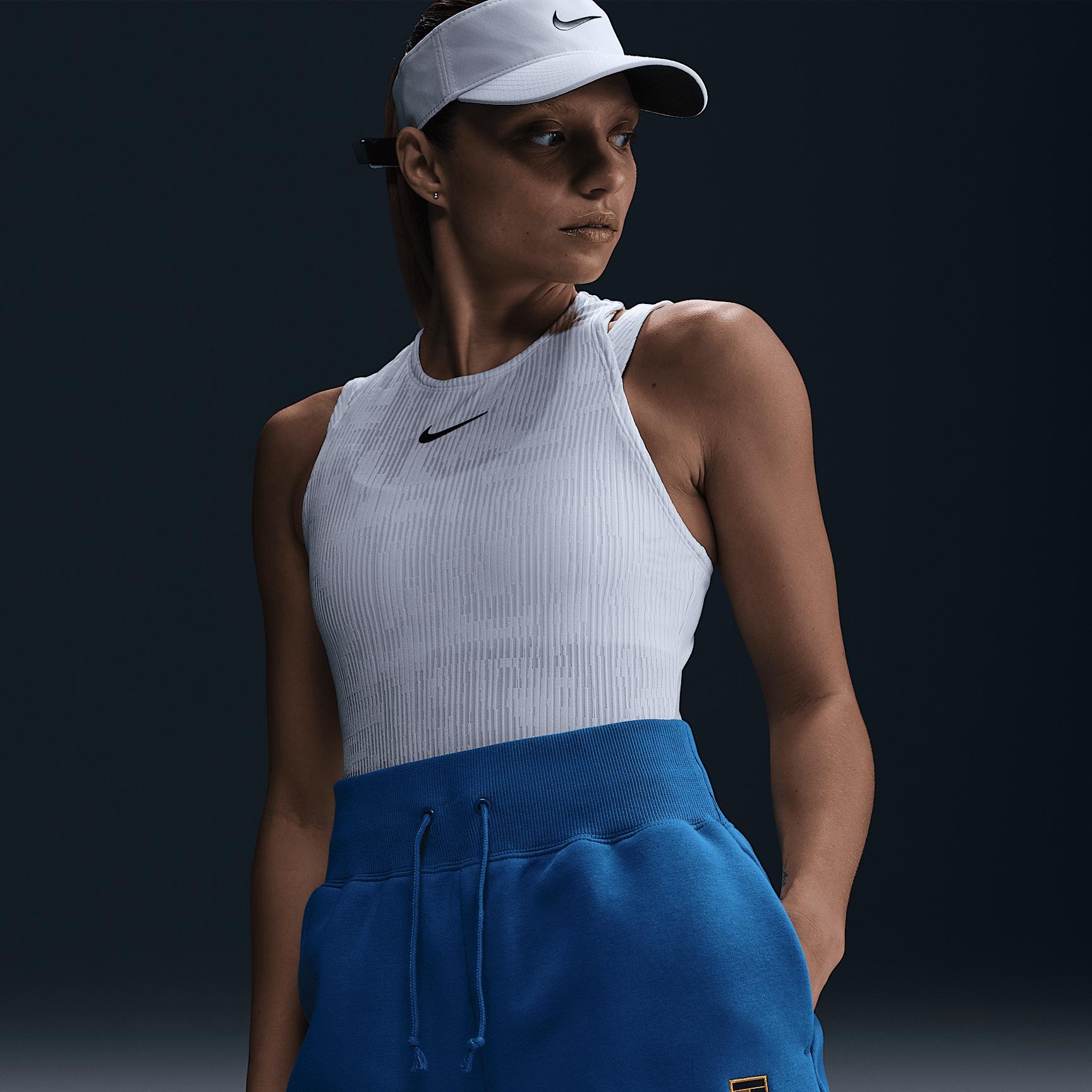 Nike Womens Court Phoenix Fleece High-Waisted Loose Shorts | HQ0364-010 Product Image