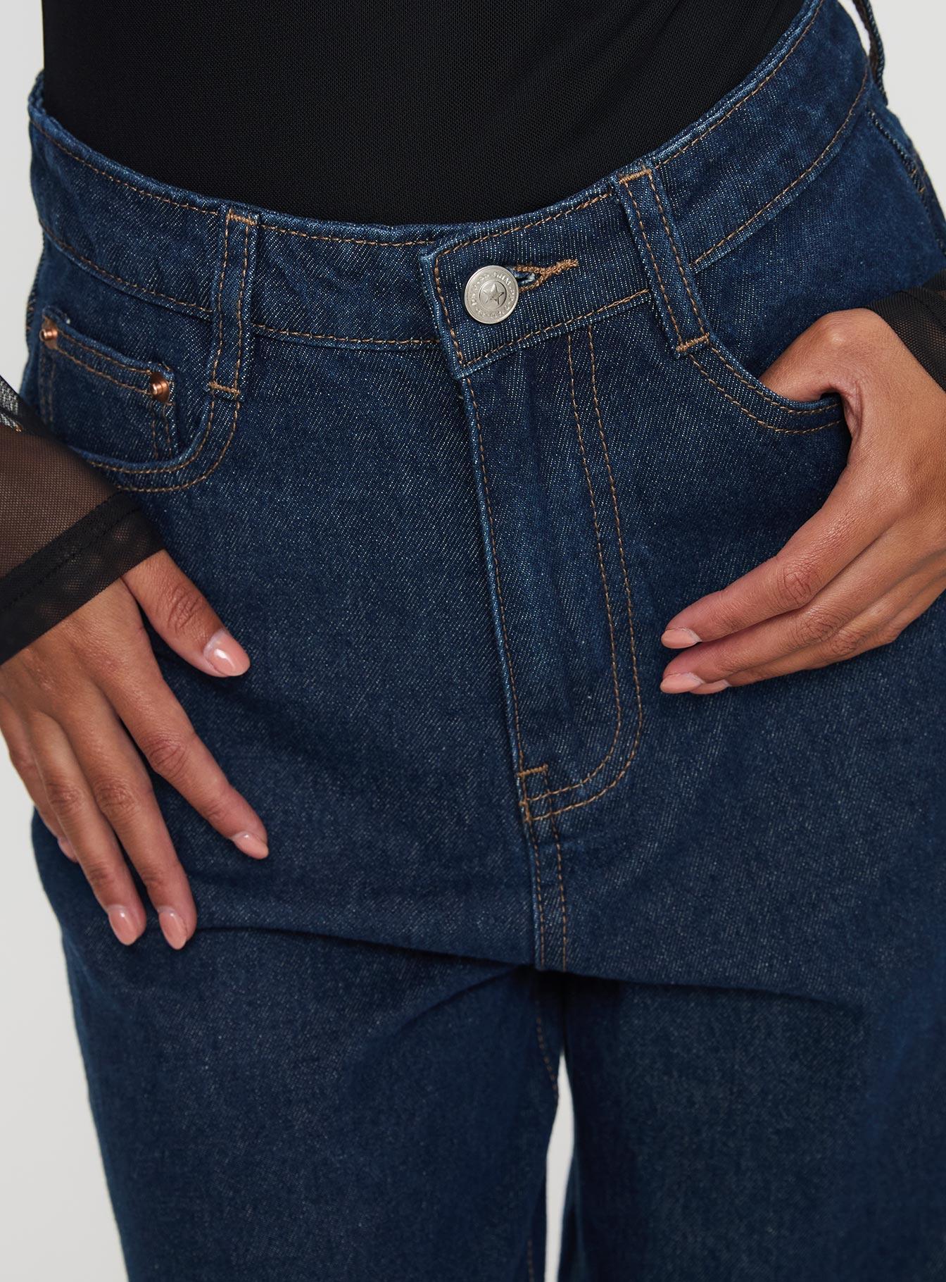 Nicolo Jeans Mid Raw Denim Product Image