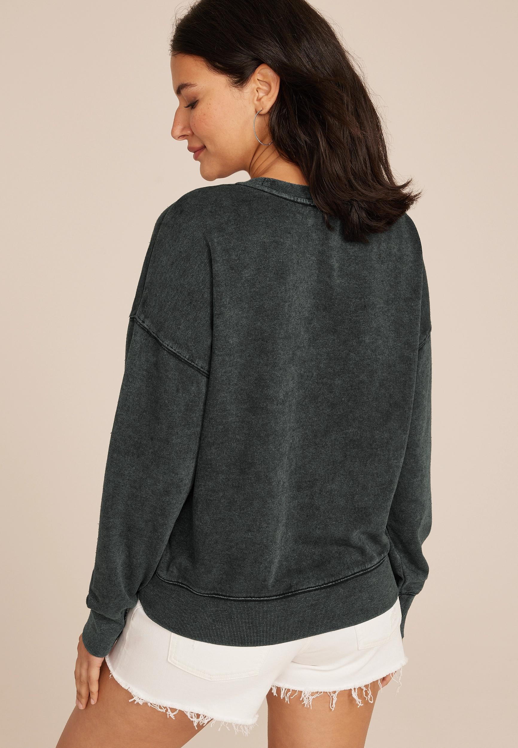 Americana Washed Star Studded Sweatshirt Product Image