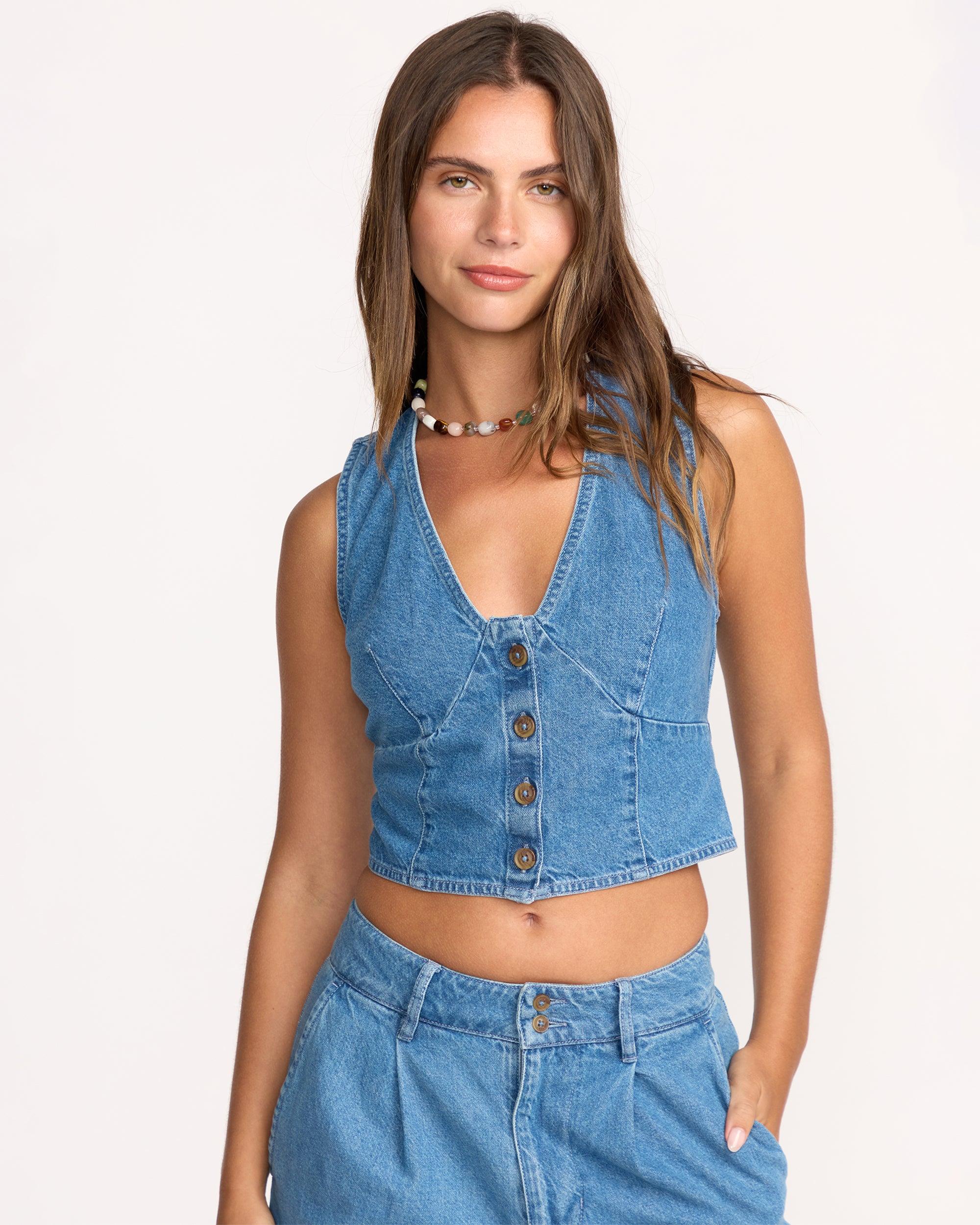 Indigo Skies Top - Salt Washed Female Product Image