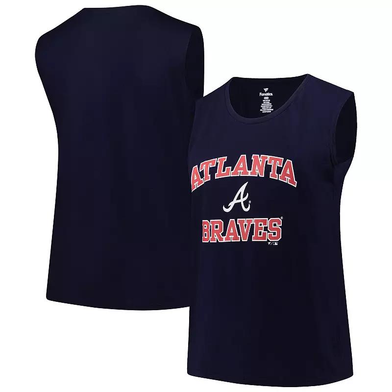 Women's Profile Navy Atlanta Braves Plus  Product Image