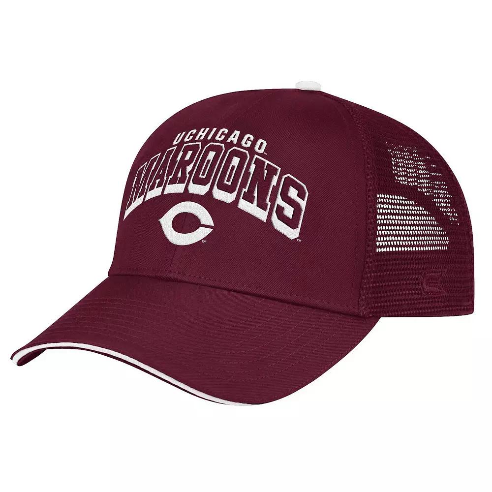 Men's Colosseum Maroon UChicago Maroons Wyatt Primary Team Trucker Adjustable Hat, Nc2 Red Product Image