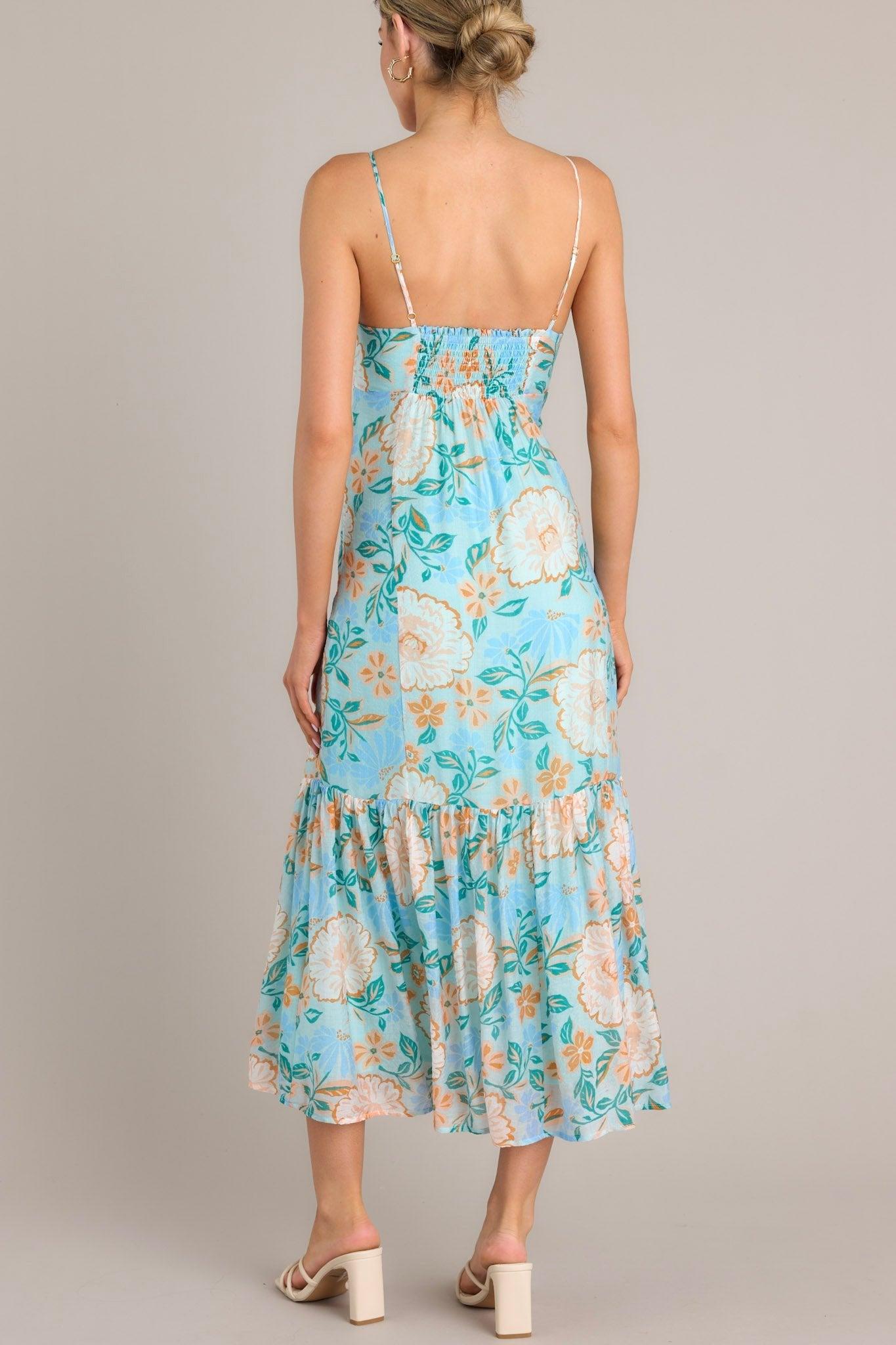 MINKPINK Evelyn Light Blue Strappy Midaxi Dress Product Image