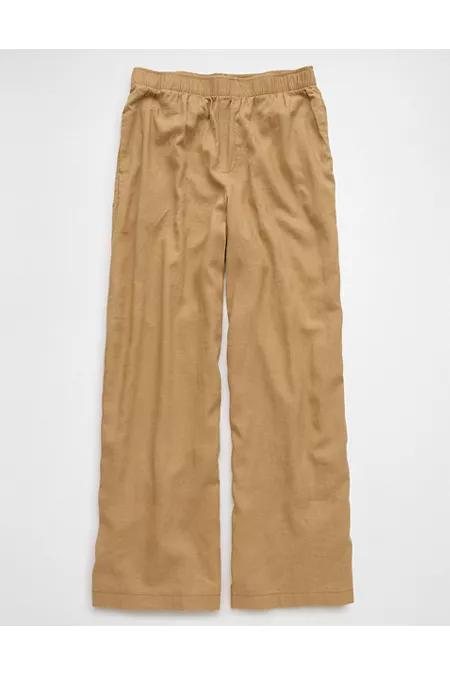 AE Weekend Vibes Linen-Blend Pull-On Pant Womens Product Image