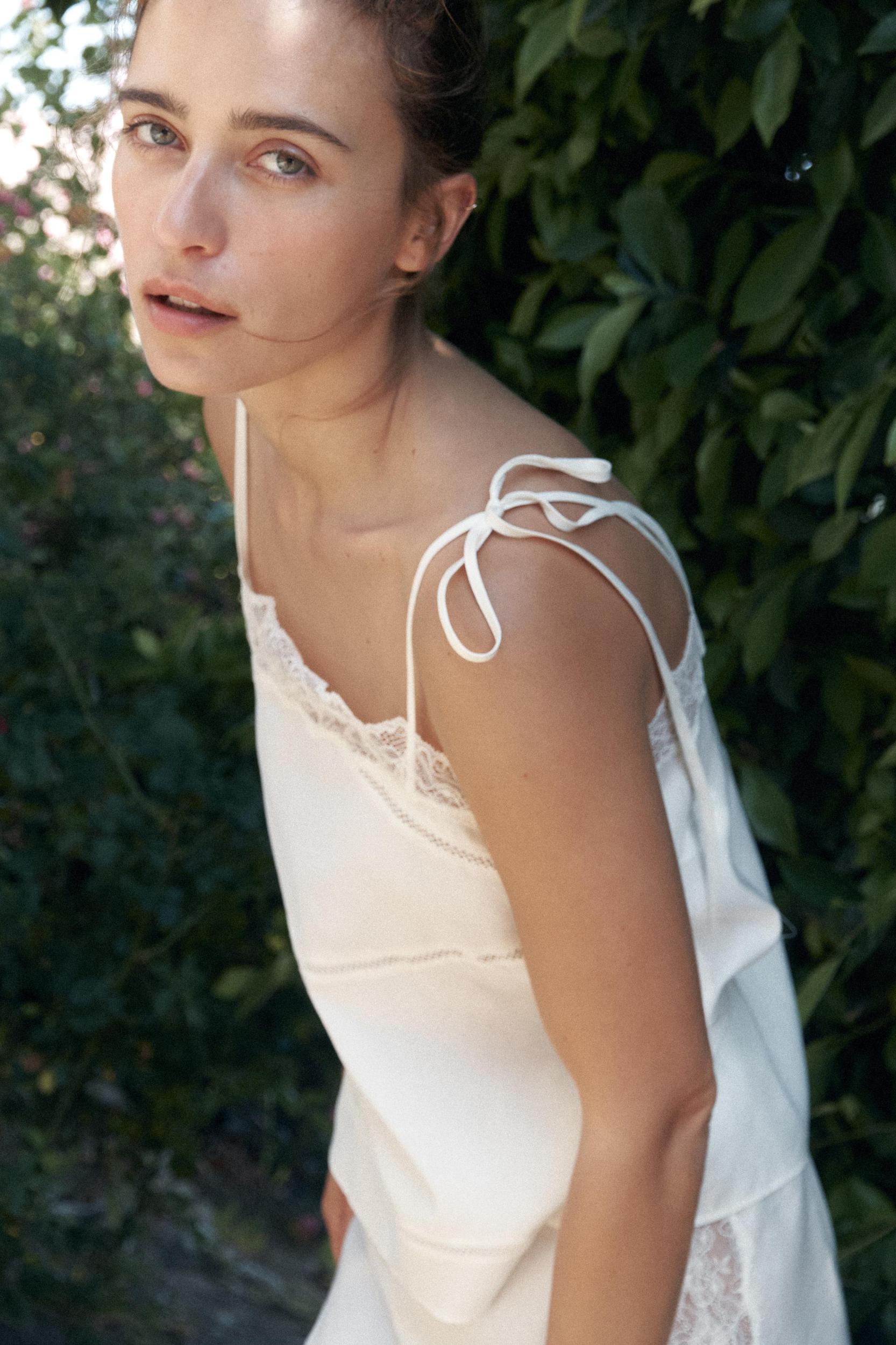 LACE LADDER STITCH TOP Product Image