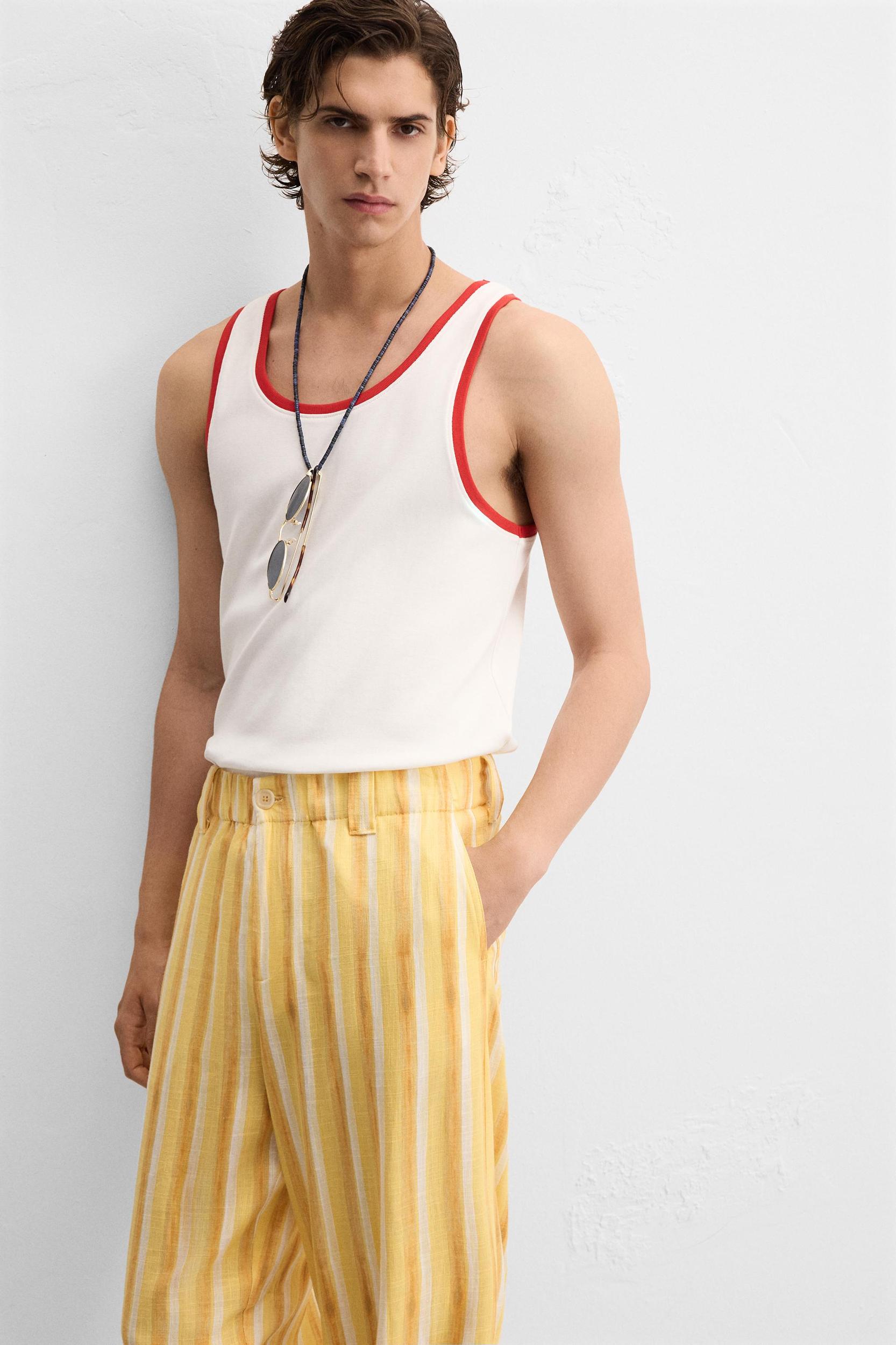 CONTRAST RIB TANK TOP Product Image