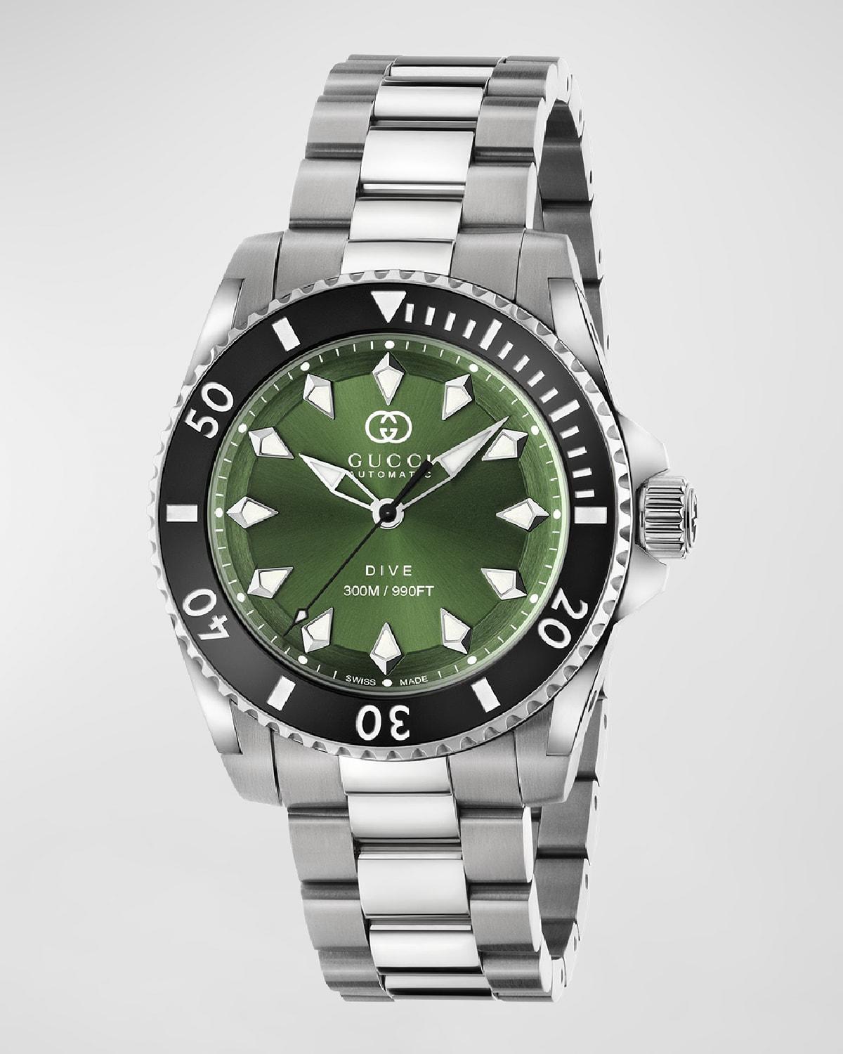 Mens Dive Stainless Steel Bracelet Watch/40MM Product Image