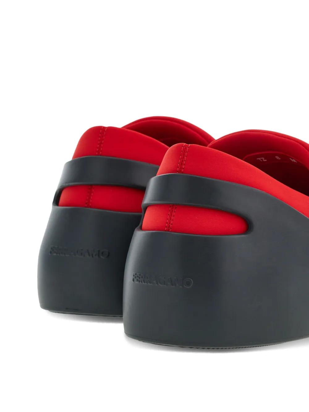 Hybrid logo-patch panelled sneakers Product Image