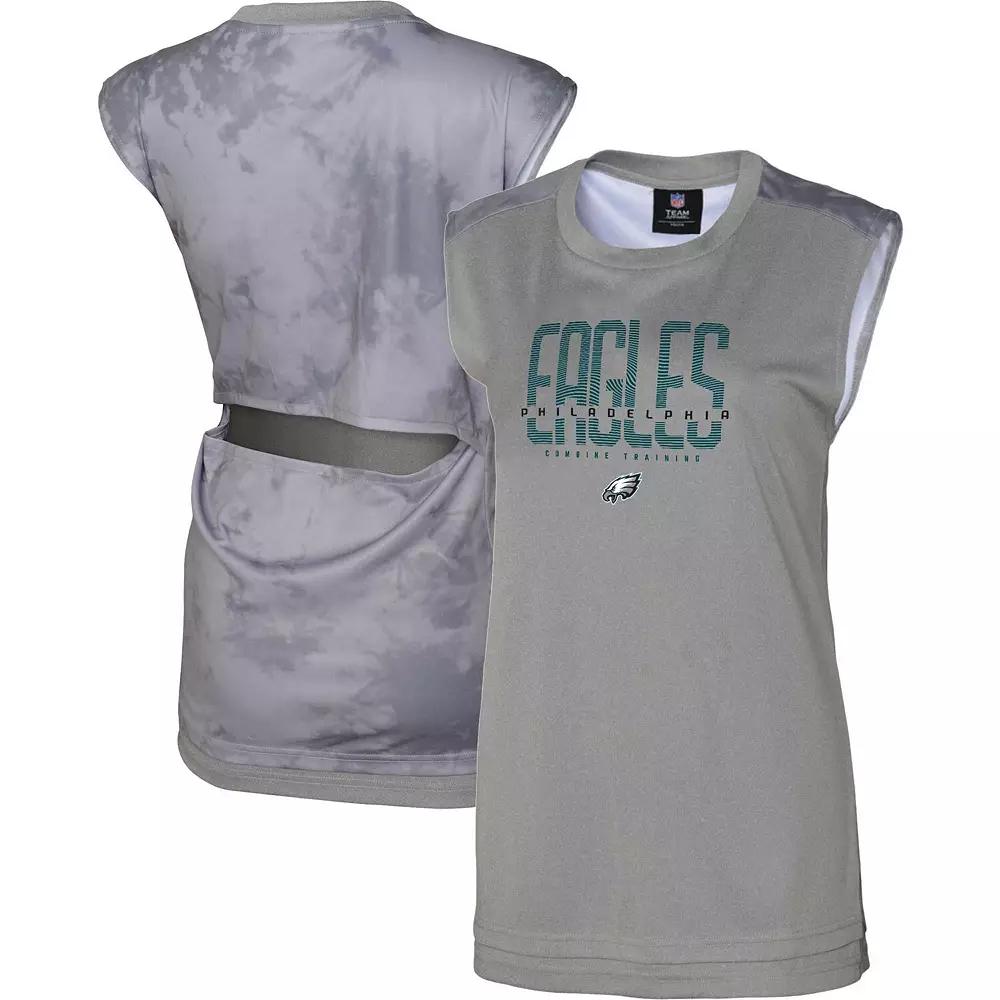 Women's Gray Philadelphia Eagles No Sweat Tank Top,  Product Image