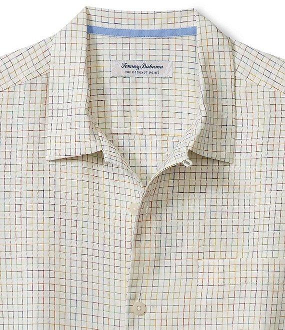 Tommy Bahama Big & Tall Coconut Point Prismatic Check Short Sleeve Woven Shirt Product Image