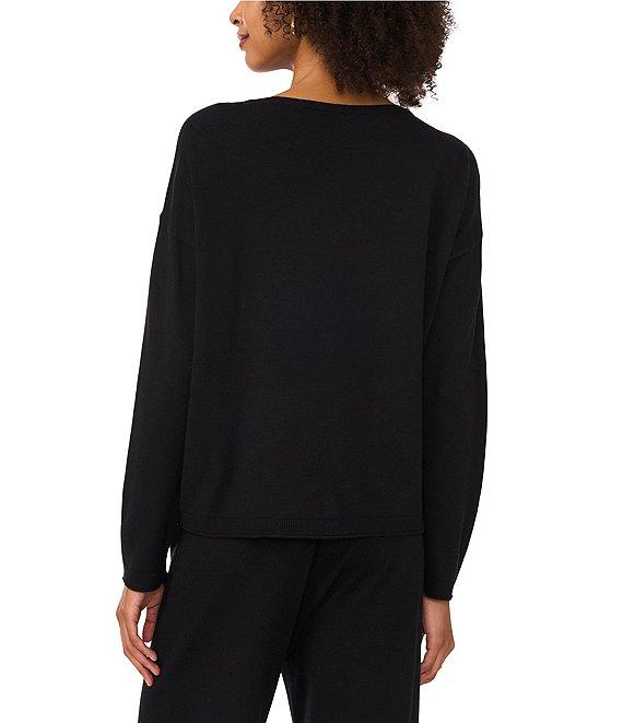 Vince Camuto Coordinating Crew Neck Long Sleeve Top Product Image