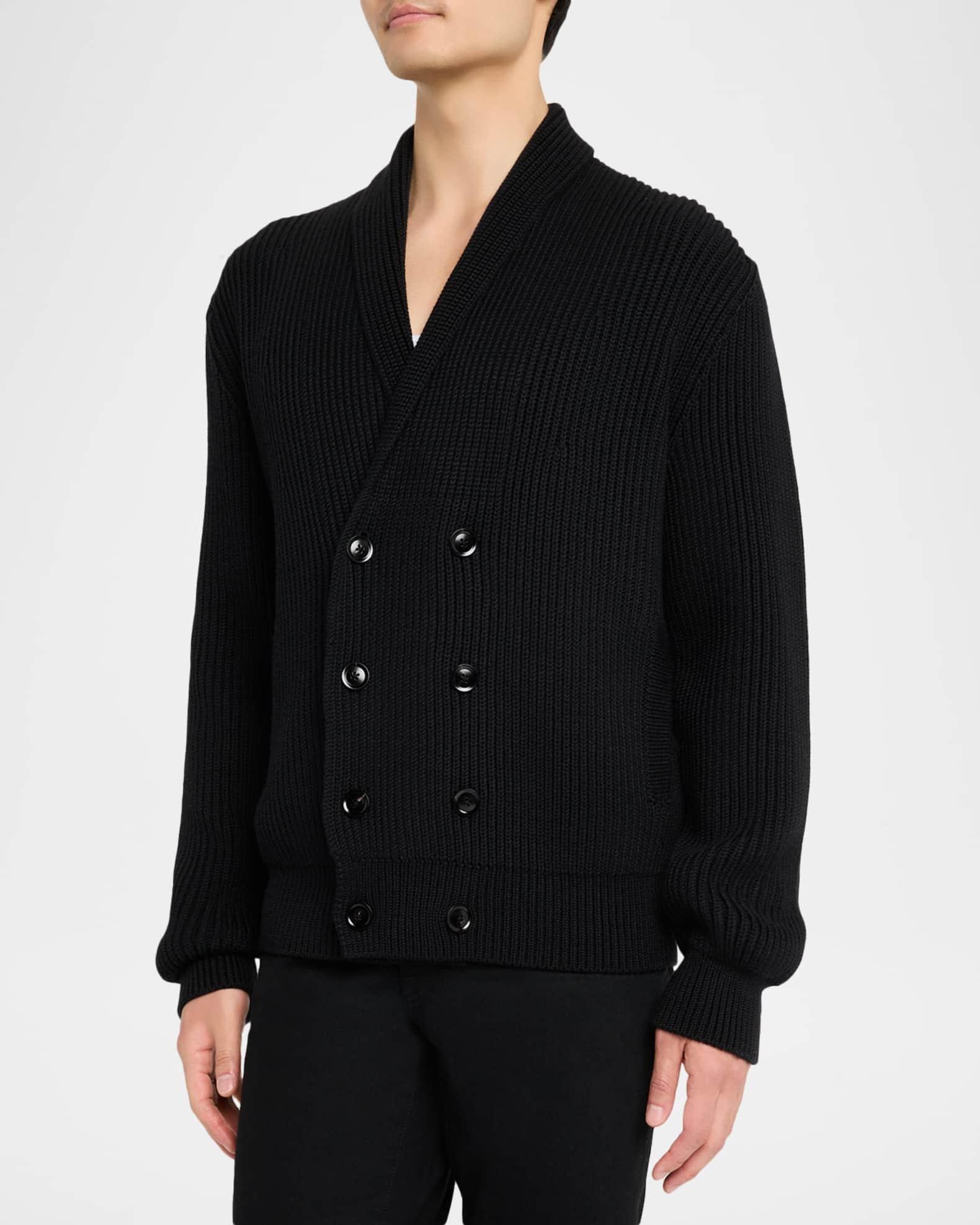 Men's Double-Breasted Shawl Cardigan  Product Image