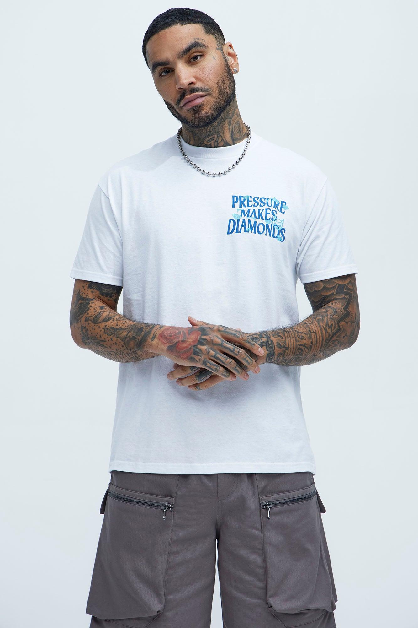 Make Diamonds Short Sleeve Tee - White Product Image