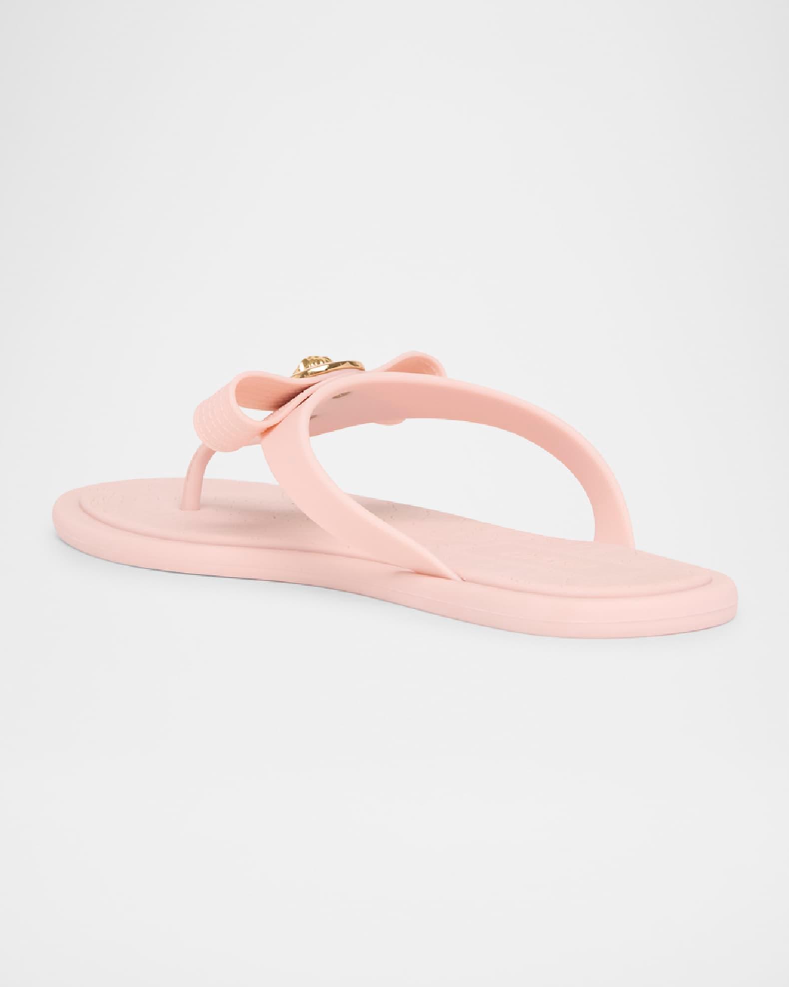 Gianni Medusa Rubber Ribbon Thong Sandals Product Image