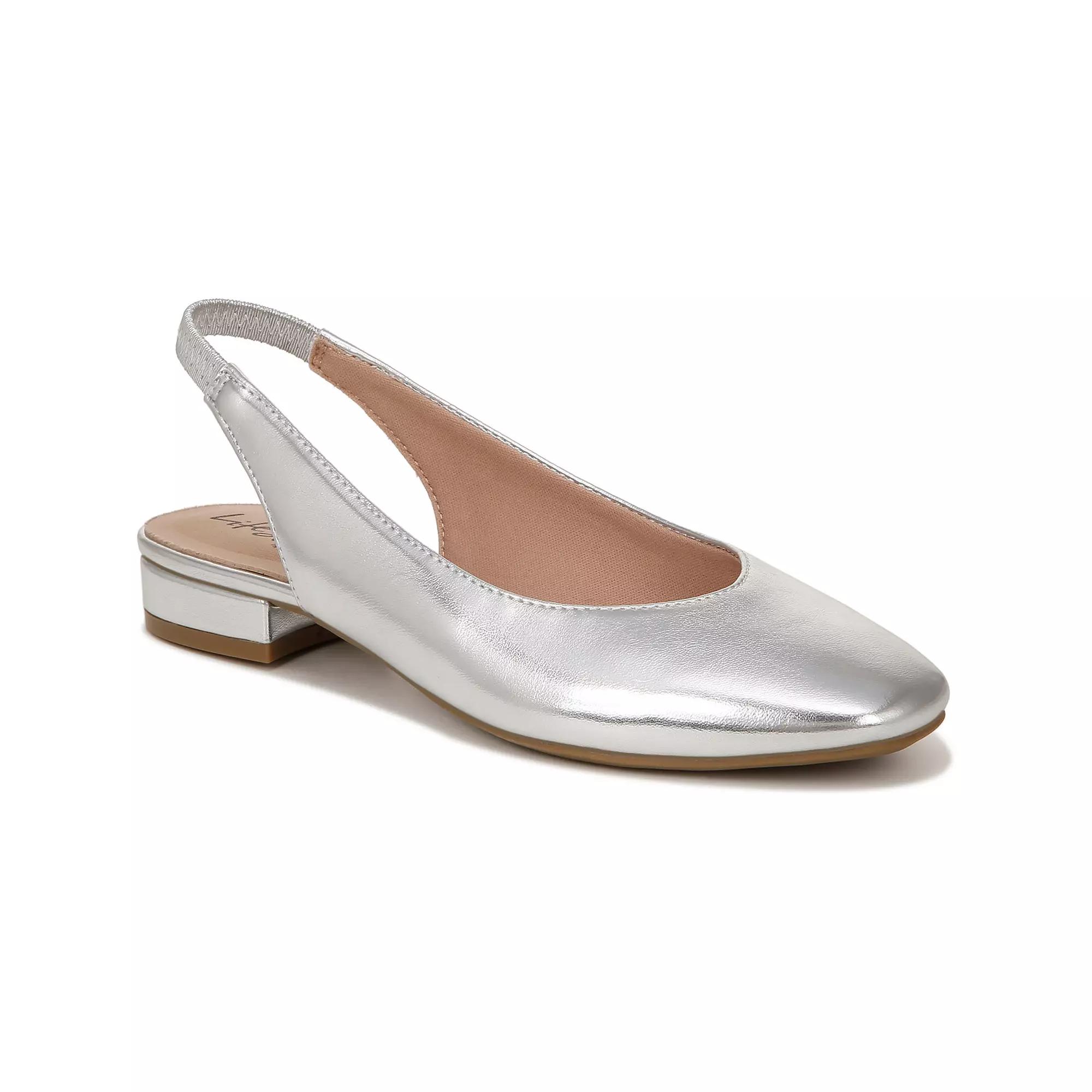 LifeStride Claire Women's Slingback Flats, Size: 5, Silver Product Image