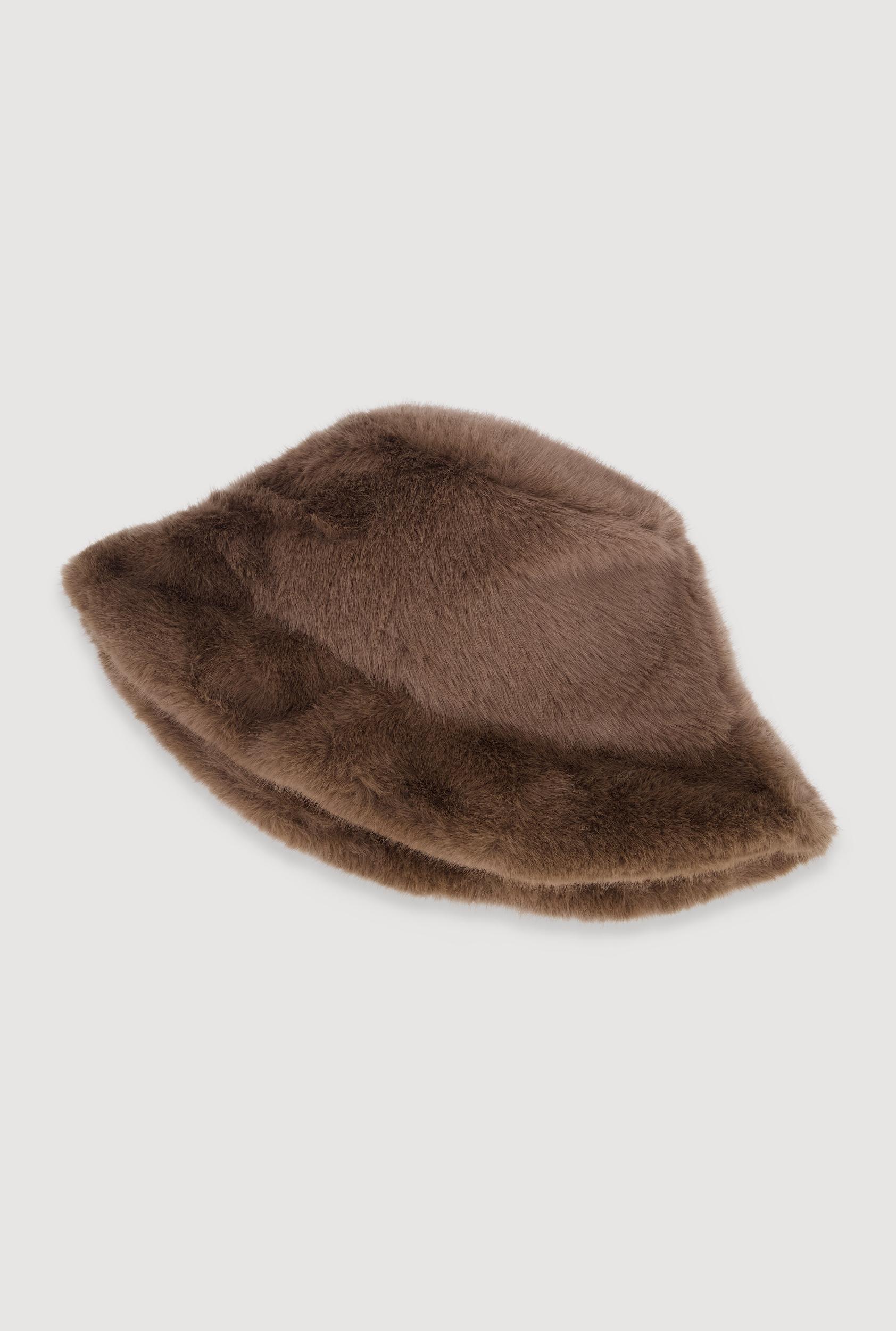 Faux Fur Bucket Hat Female Product Image