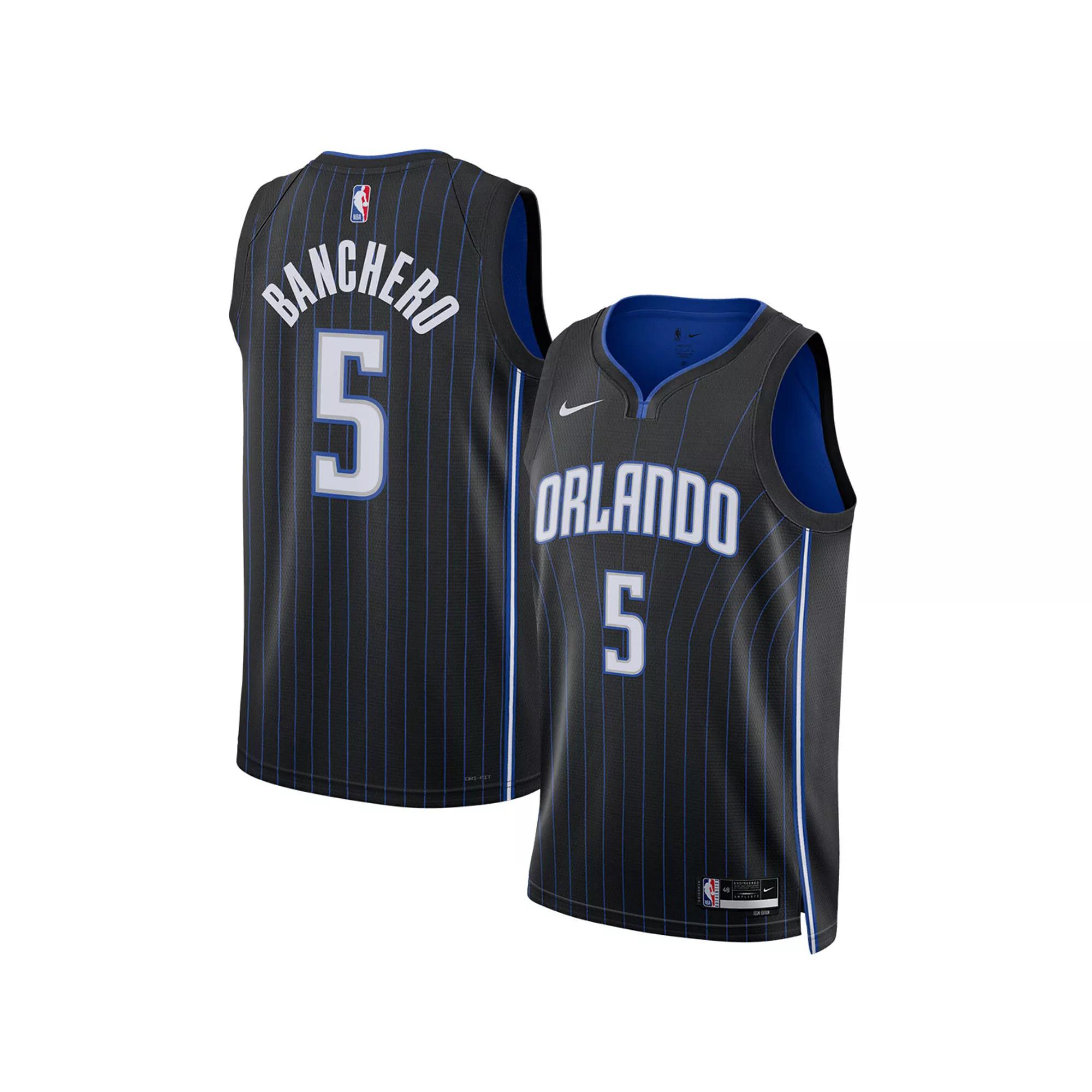 Unisex Nike Paolo Banchero Black Orlando Magic 2022 NBA Draft First Round Pick Swingman Jersey - Icon Edition, Adult Unisex,  Product Image