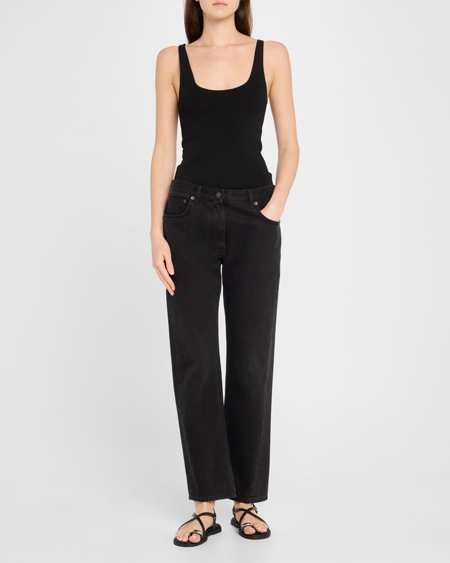 Leather Geo Strappy Toe-Ring Sandals Product Image