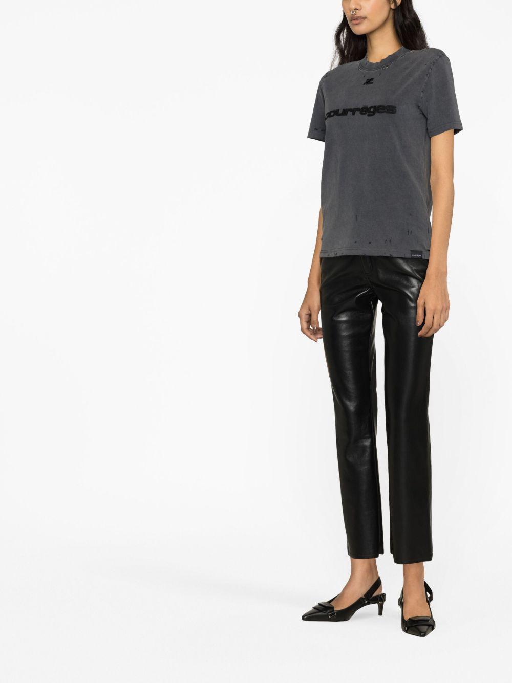 logo-patch cotton T-shirt Product Image