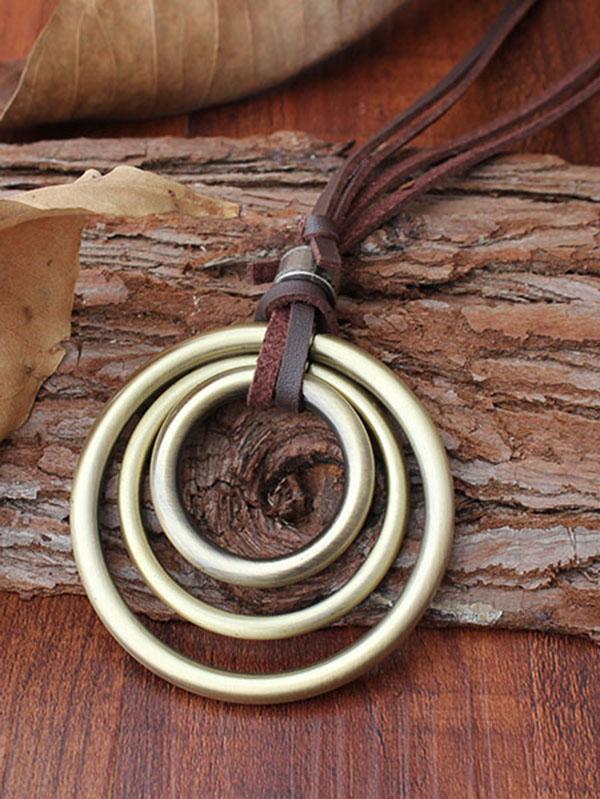 Retro Rings Necklace Product Image