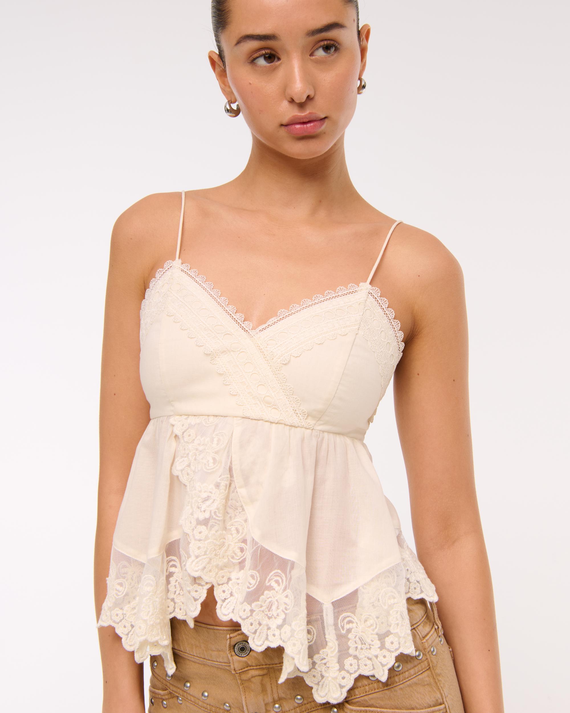 Babydoll Lace-Trim Cami Product Image