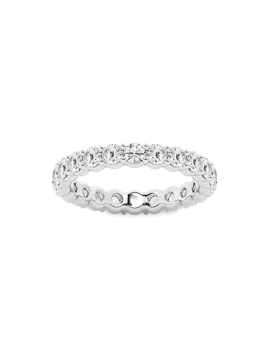 Womens 14K White Gold & Round Lab-Grown Diamond Eternity Band/2.00-5.00 TCW Product Image