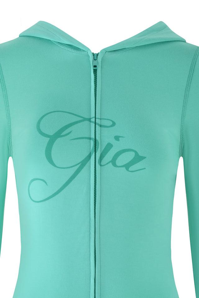 BLARE HOODIE - GREEN : TURQUOISE : TEAL Product Image