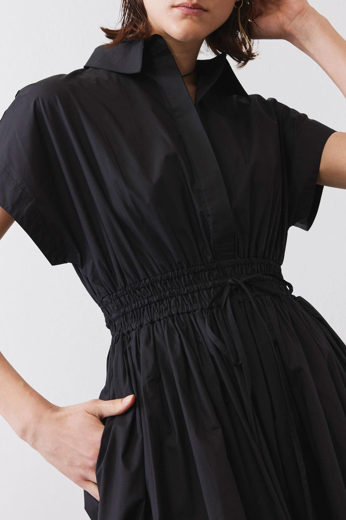 Cinched Waist Shirt Dress Product Image