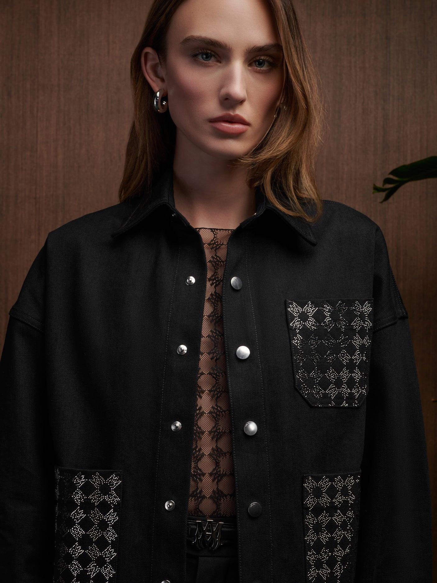 WOMEN - WOMEN'S MA QUAD CRYSTAL WORKWEAR JACKET - Black Female Product Image