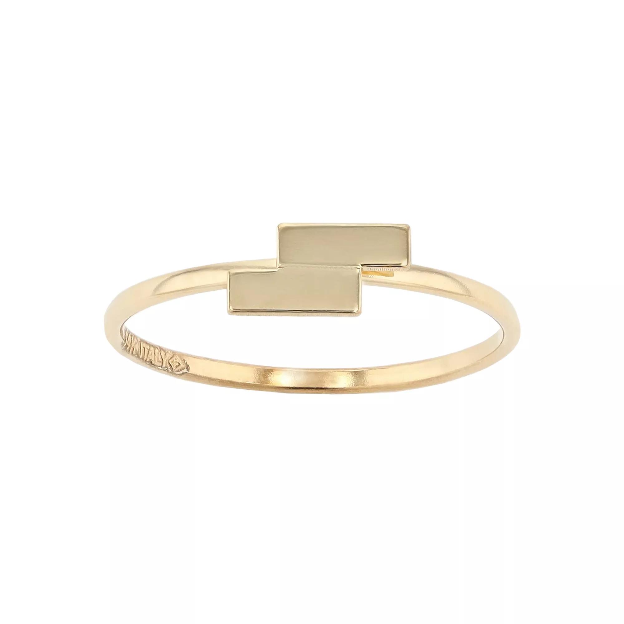 Au Naturale 14k Yellow Gold Double Bar Ring, Women's, Size: 7, 14k Gold Product Image