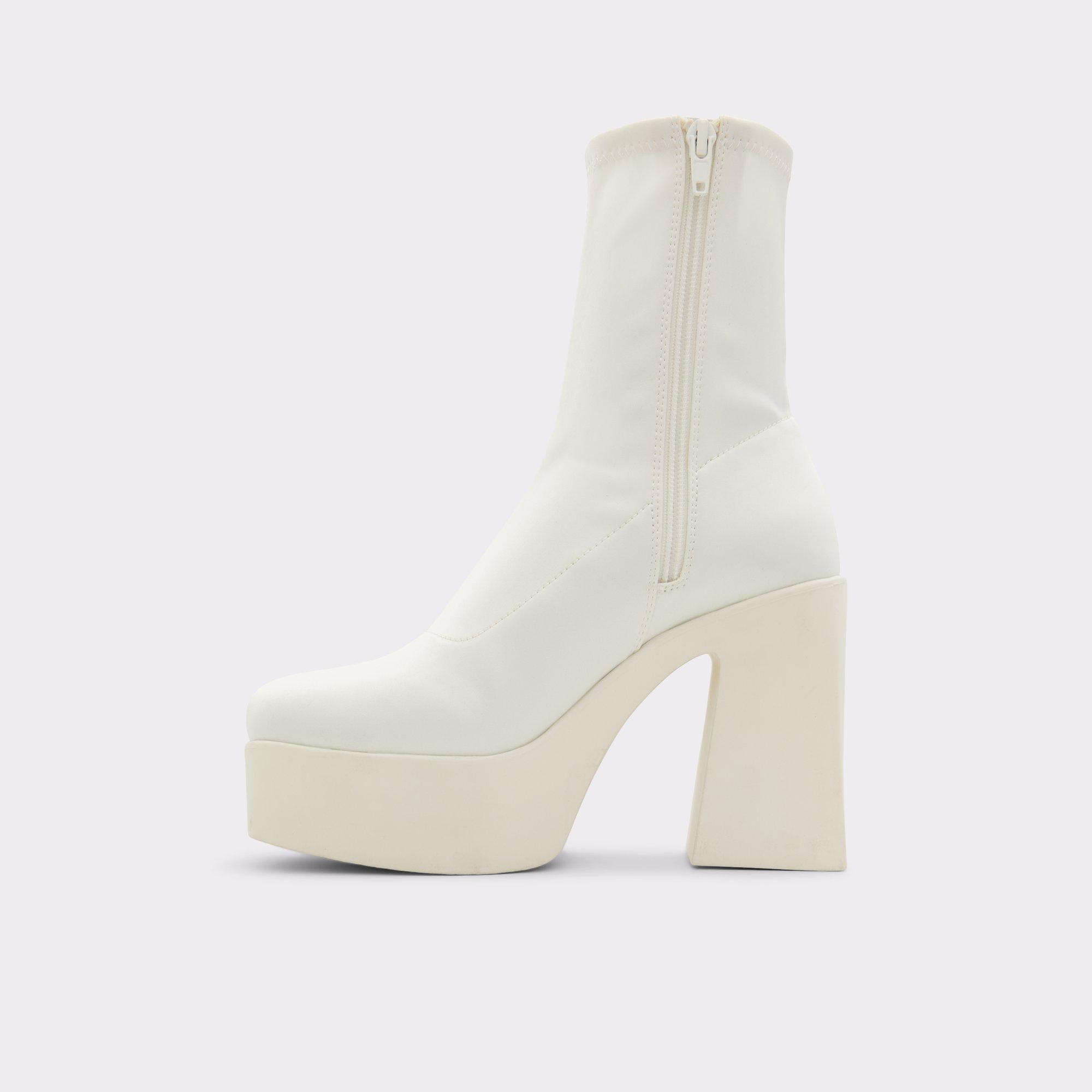 ALDO Grandstep - Women's Dress Boot - White, Size 10 Product Image