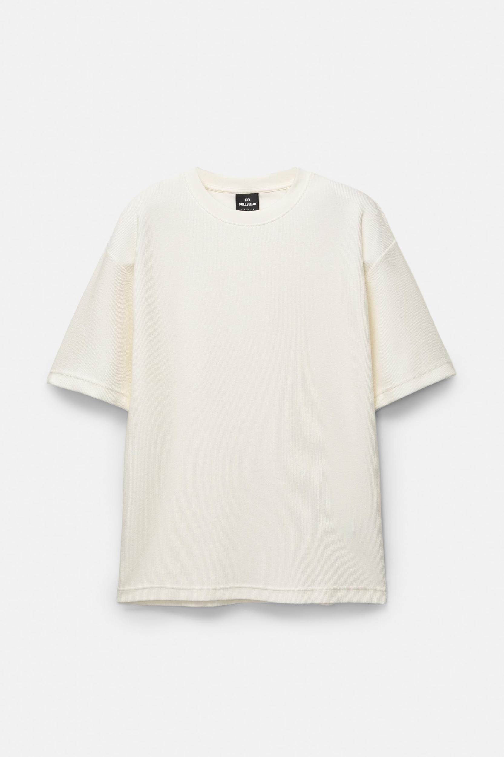 Textured short sleeve sweatshirt Product Image