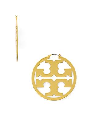 Womens Goldtone Double T Hoop Earrings Product Image