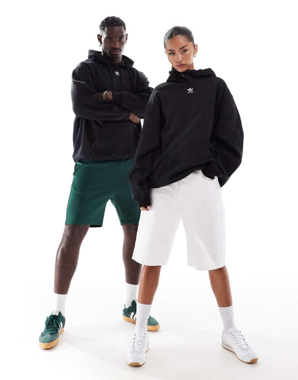 adidas Originals essential oversized hoodie in black Product Image