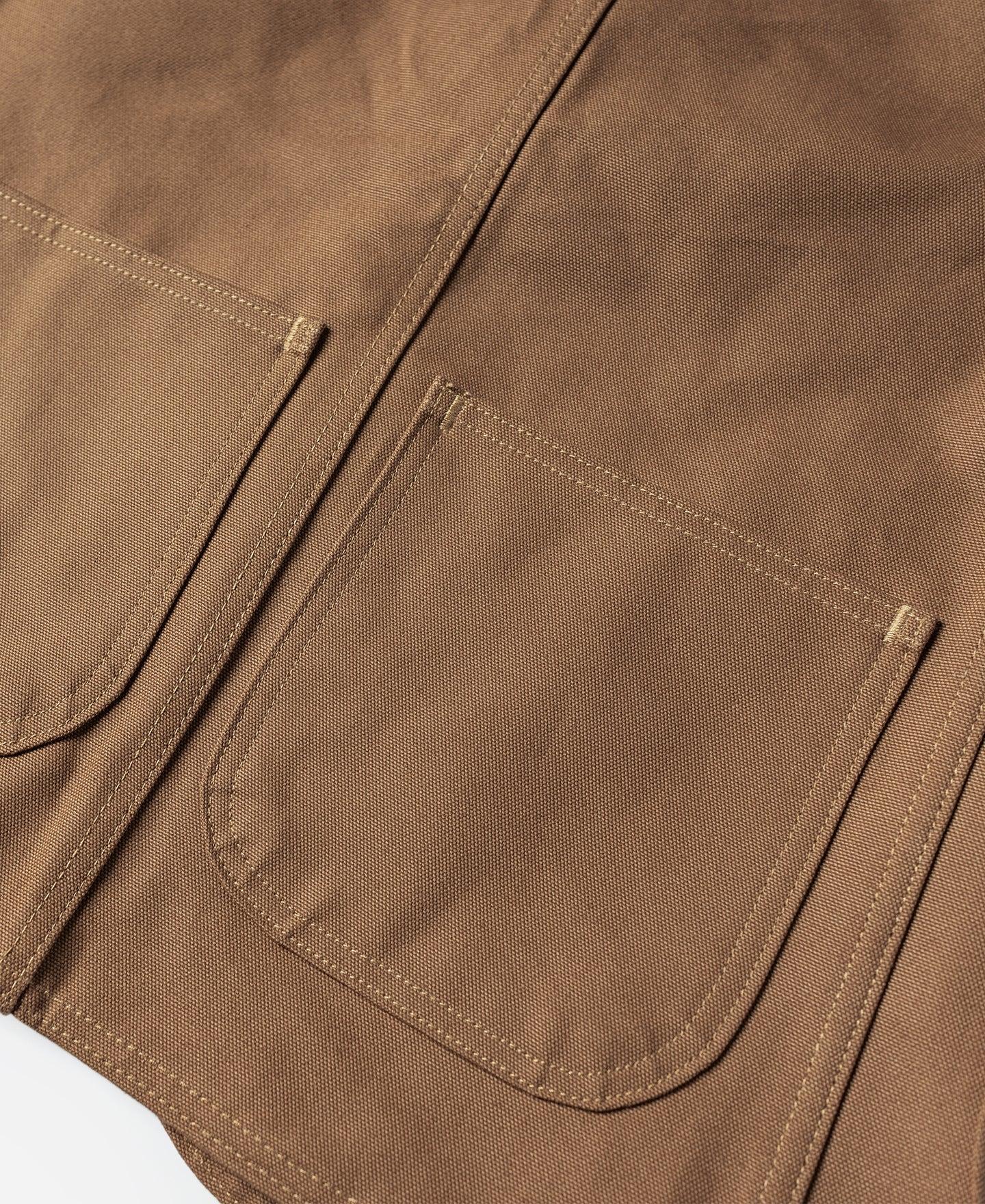 1930s Heavyweight Canvas Game Pocket Hunting Vest - Khaki Product Image