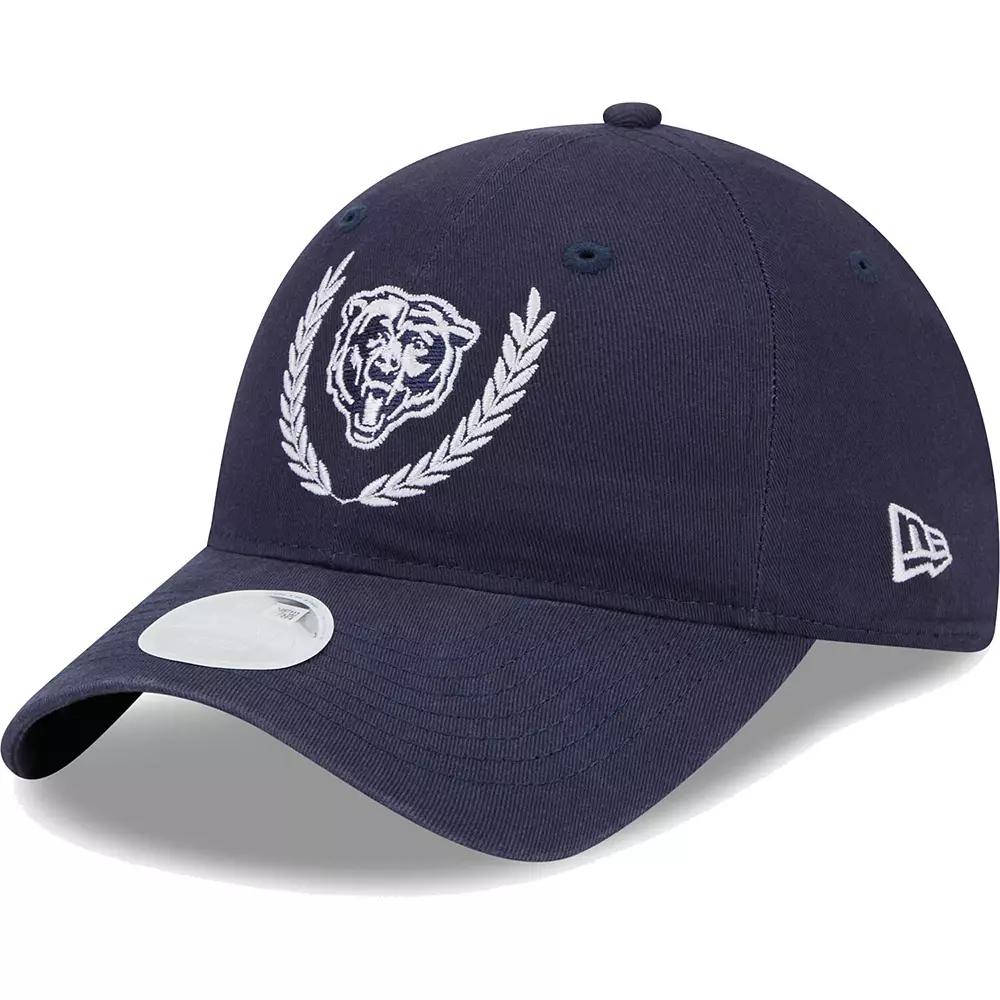 Women's New Era Navy Chicago Bears Leaves 9TWENTY Adjustable Hat, Blue Product Image