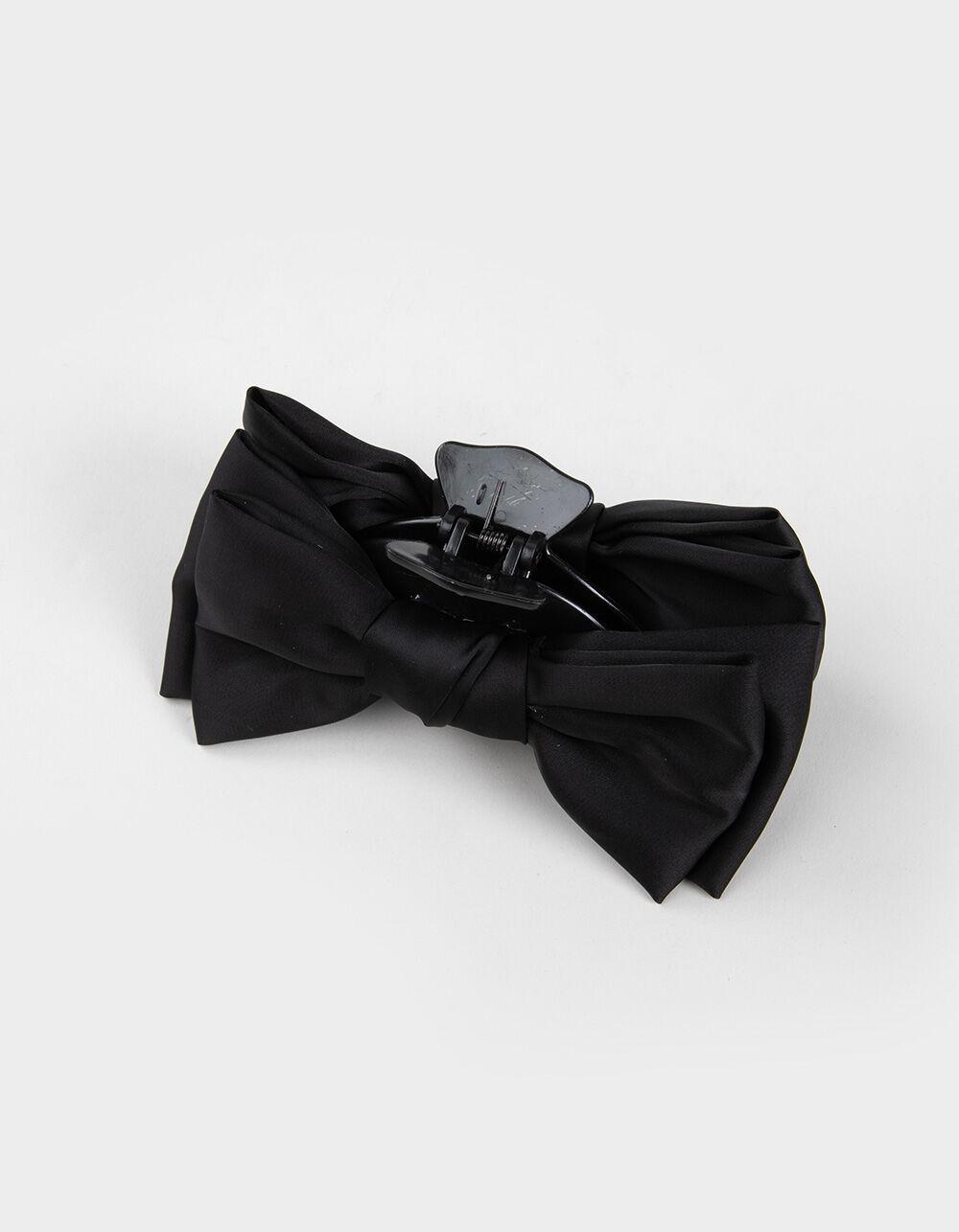 FULL TILT Satin Bow Claw Clip - BLACK Product Image