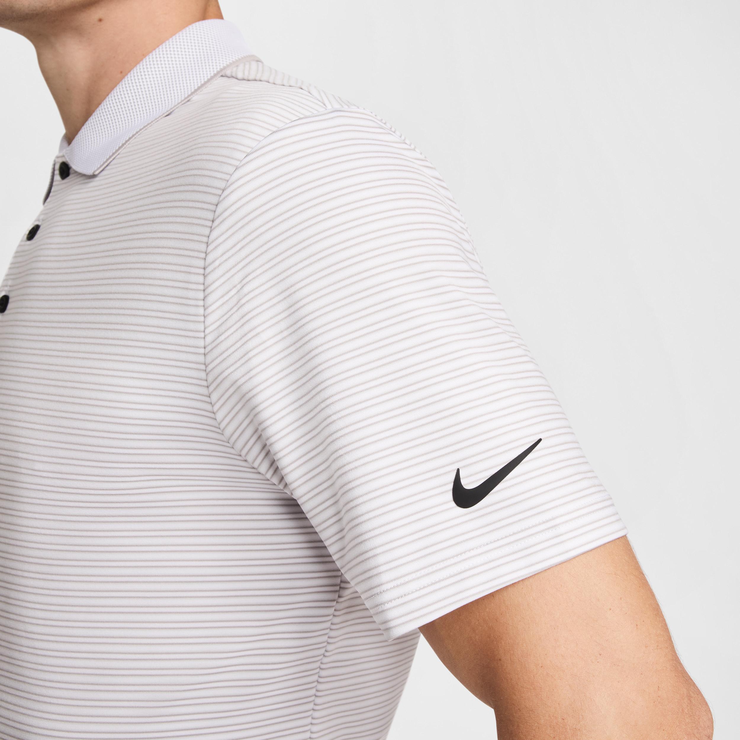 Nike Mens Tour Dri-FIT Striped Golf Polo | FZ7479-100 Product Image