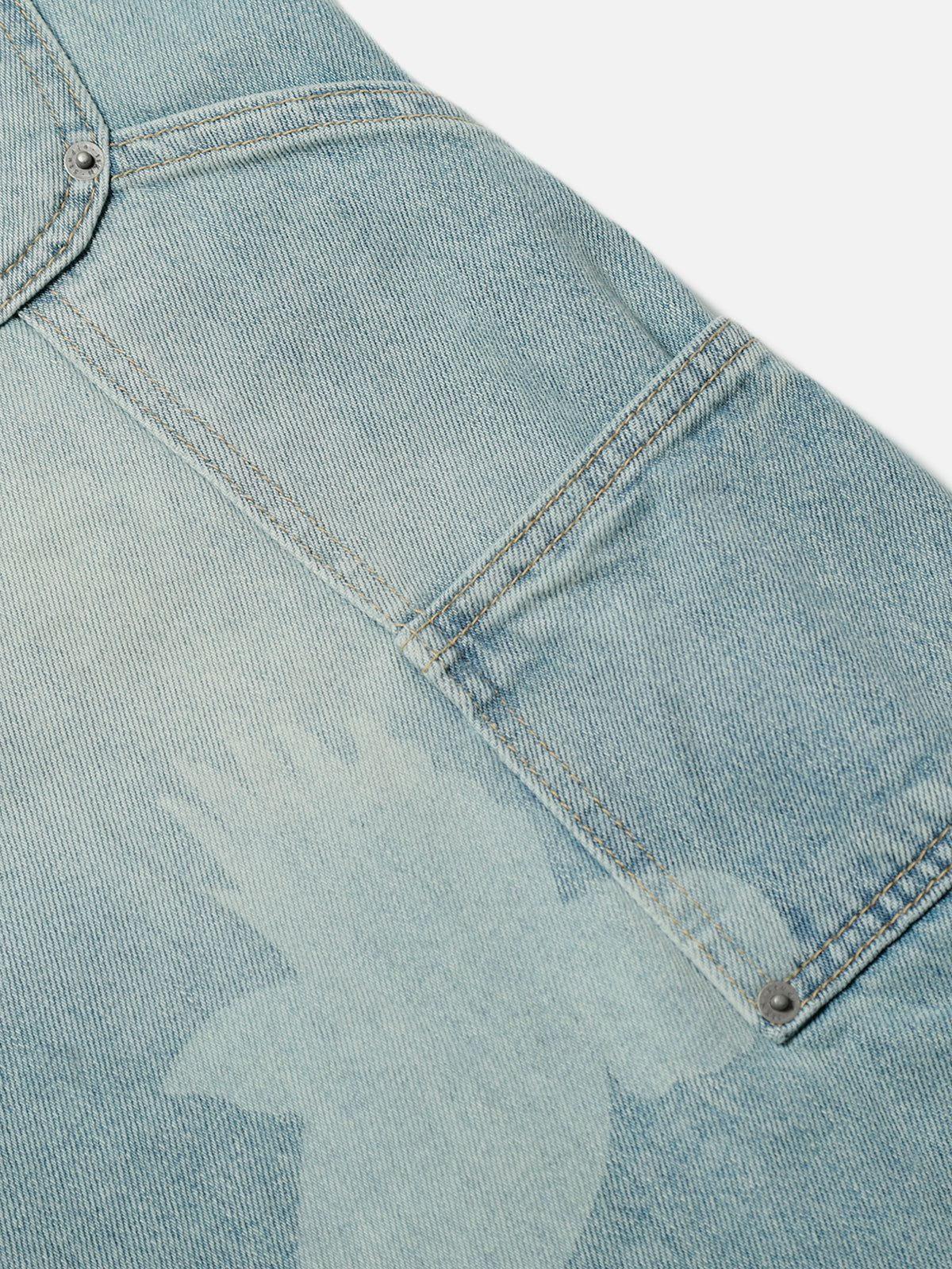 Aelfric Eden Pigeon Graphic Baaggy Jeans Product Image