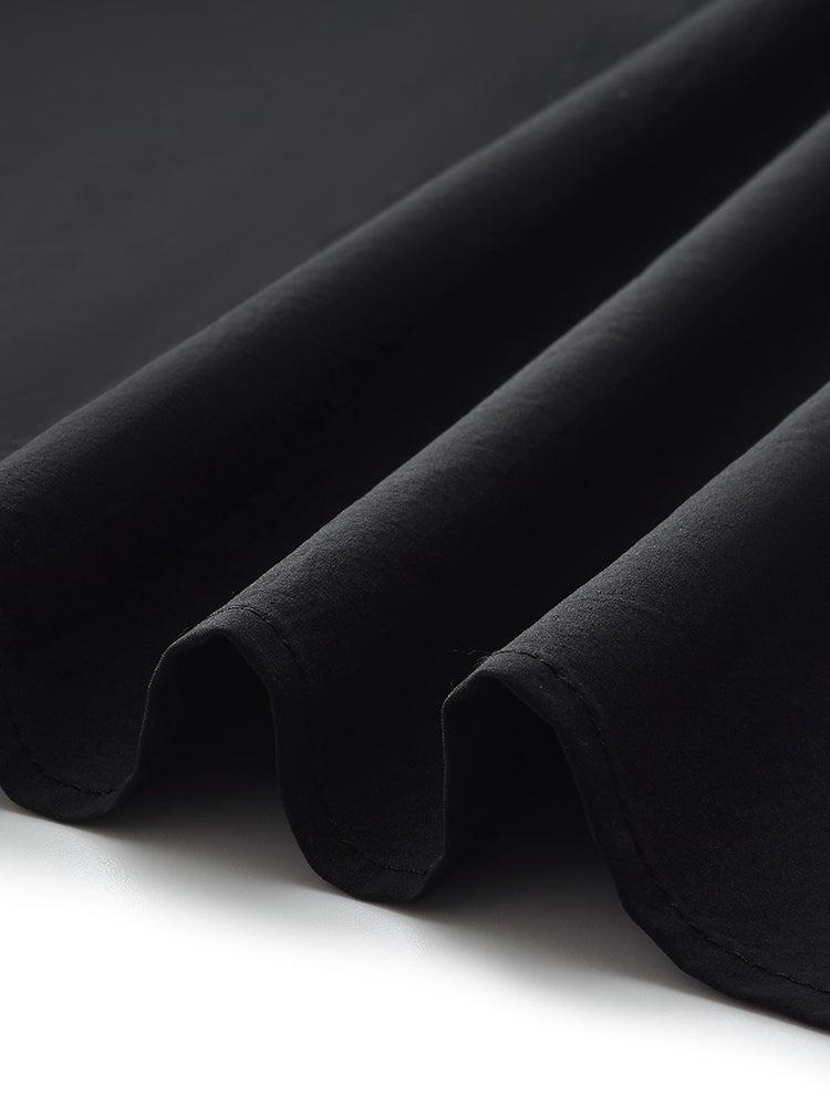 Gathered Waist Puff Sleeve Women Maxi Dress Product Image