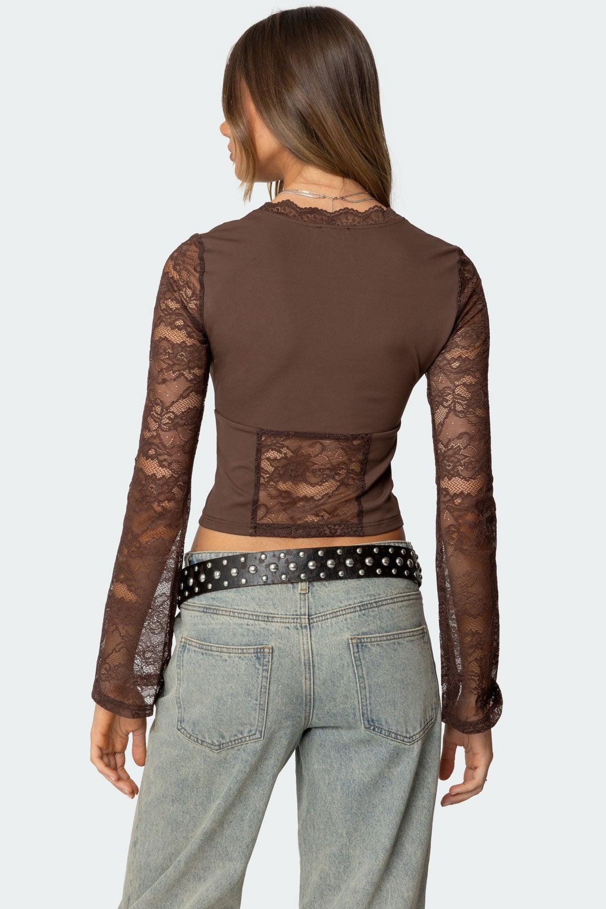 Stephi Lacey Split Front Top Product Image