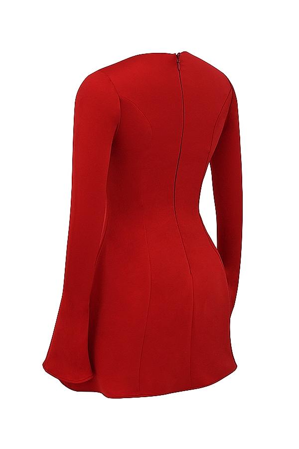 Sacha  red satin mini dress Product Image