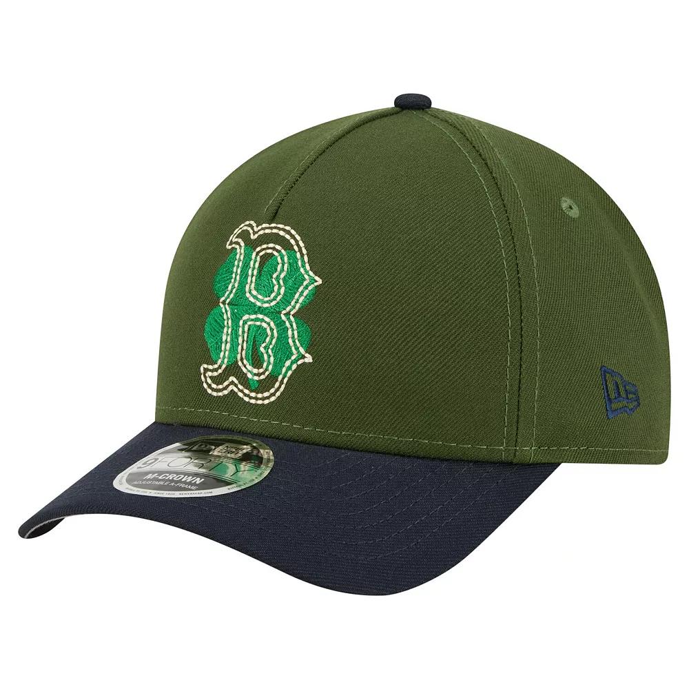 Men's New Era Dark Green Boston Red Sox City Feature 9FORTY A-Frame Adjustable Hat Product Image