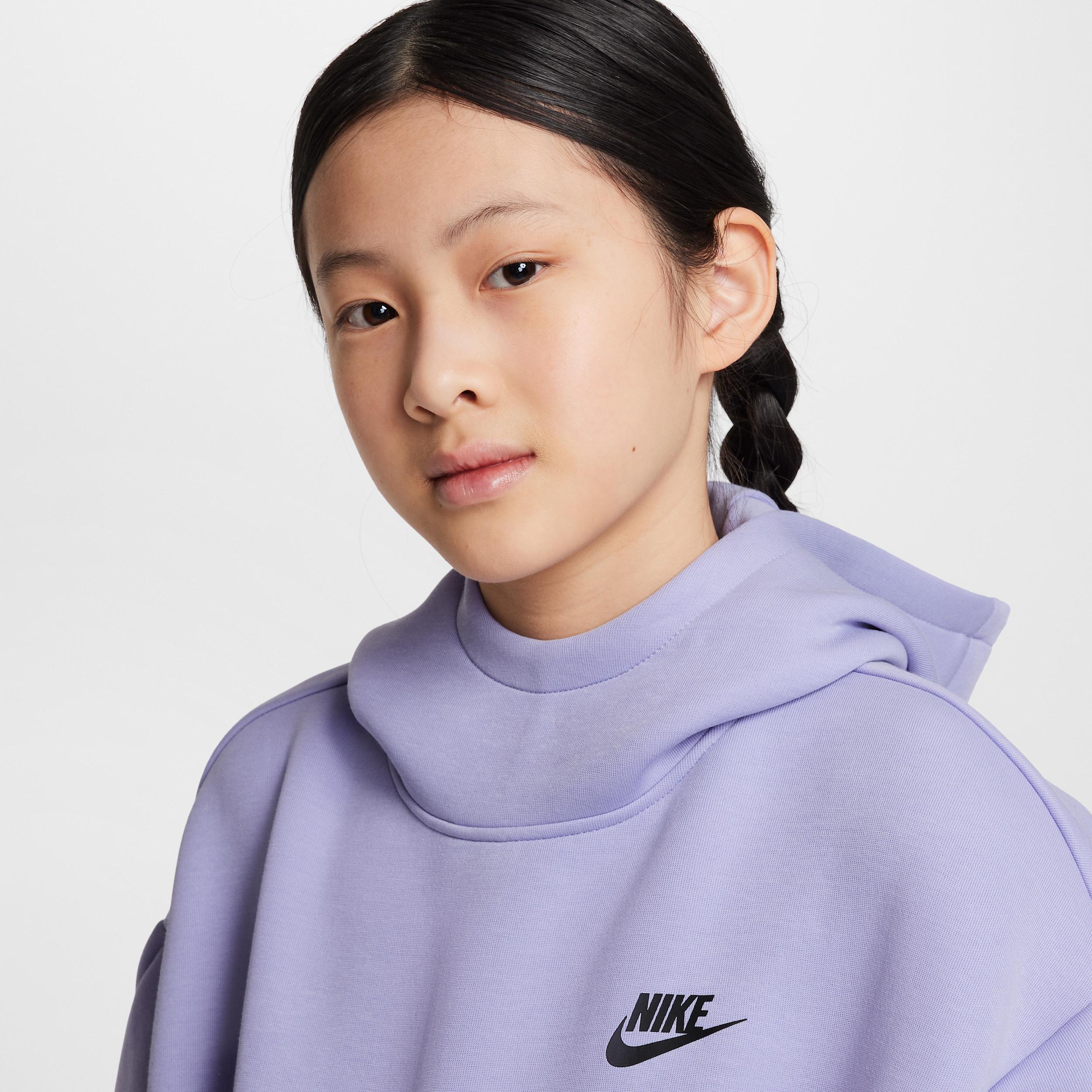 Unisex Nike Sportswear Tech Fleece Girls Oversized Hoodie | HF8188-533 Product Image