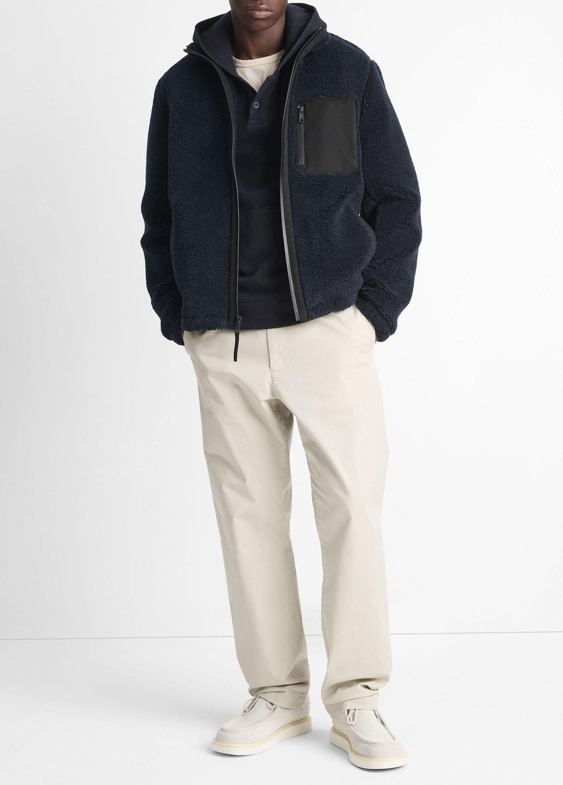 Mens Sherpa Zip Jacket Vince Product Image