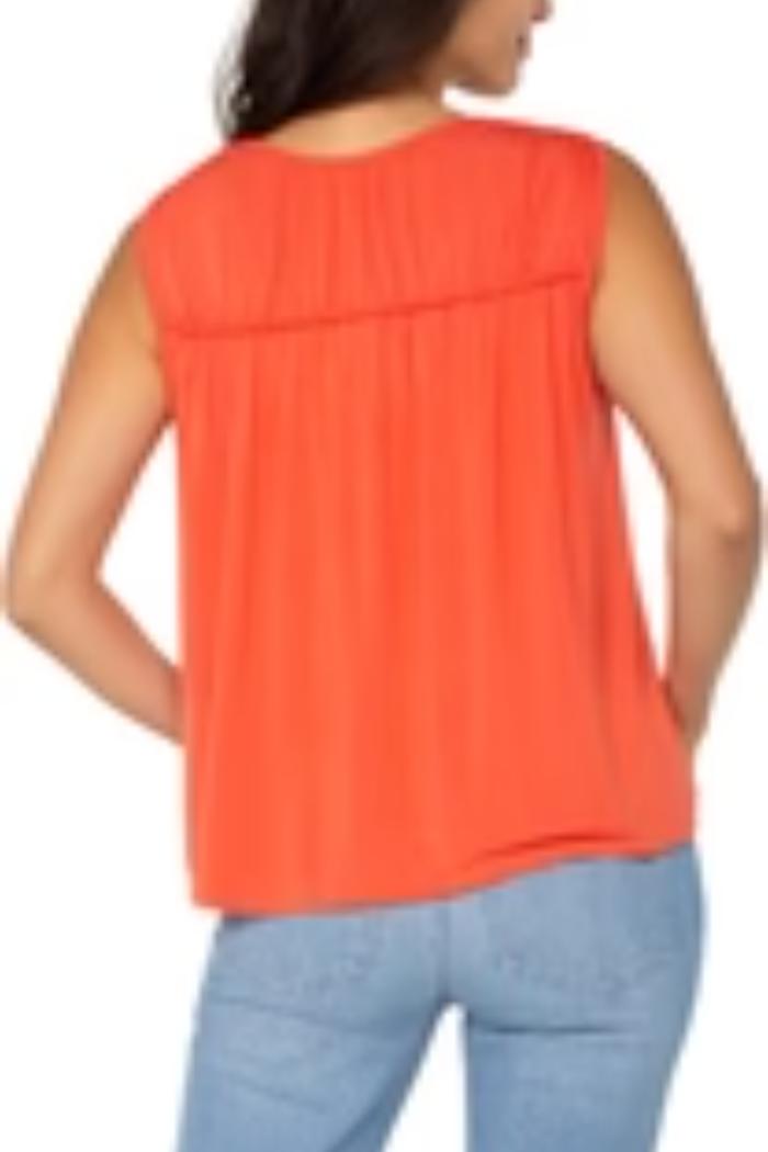 Sleevelss Shirred Detail Top Product Image