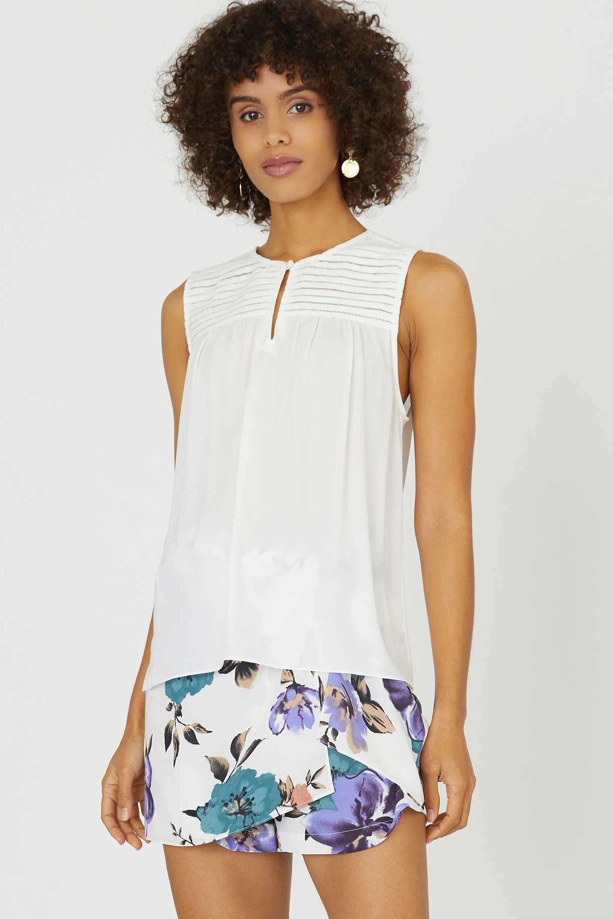 FINAL SALE Tina Yoke Detail Tank Top Product Image
