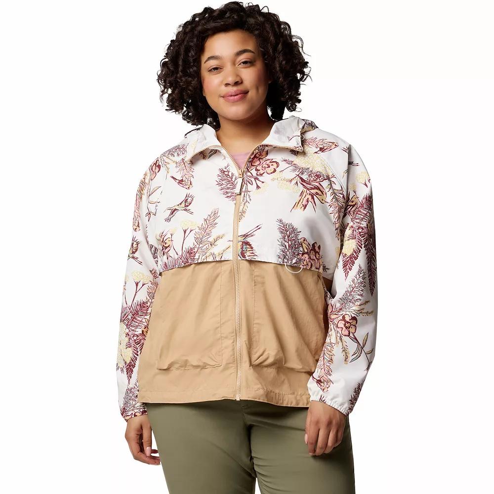 Columbia Women's Spire Valley Printed Windbreaker - Plus Size- Product Image