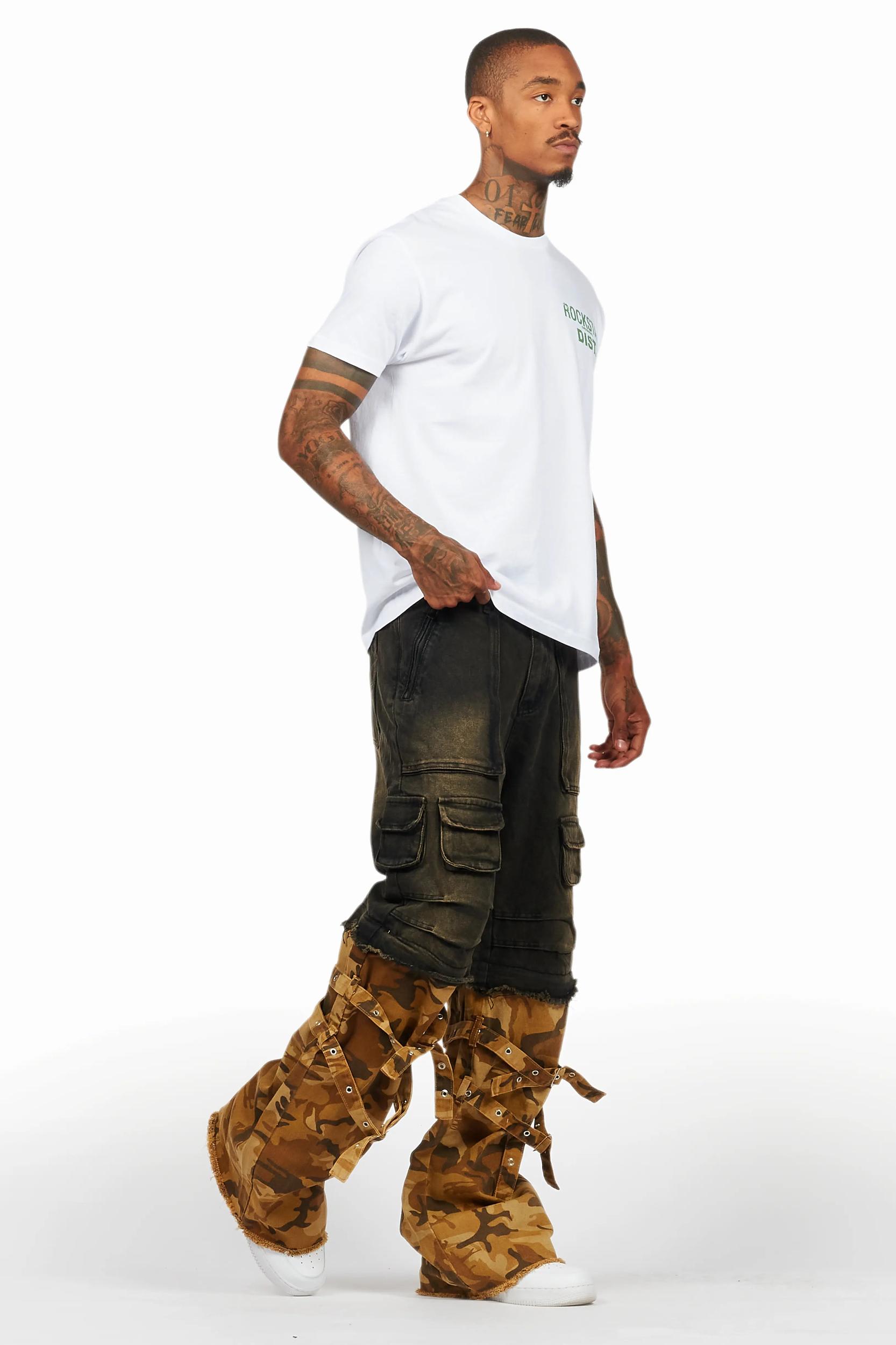 Exxus Dark Grey Baggy Fit Jean Male Product Image